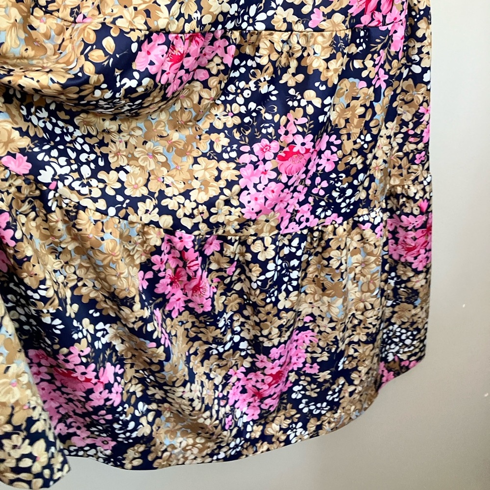 Vintage dress 70s 80s D’Allairds floral print square neck women’s size large - Picture 10 of 16